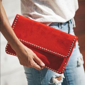 VICI Red Suede Handbag